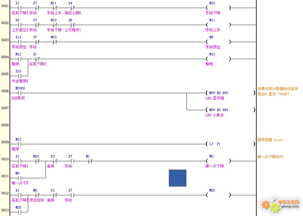 PLC跑马灯程序在C语言中的实现与应用 (plc跑马灯程序梯形图)