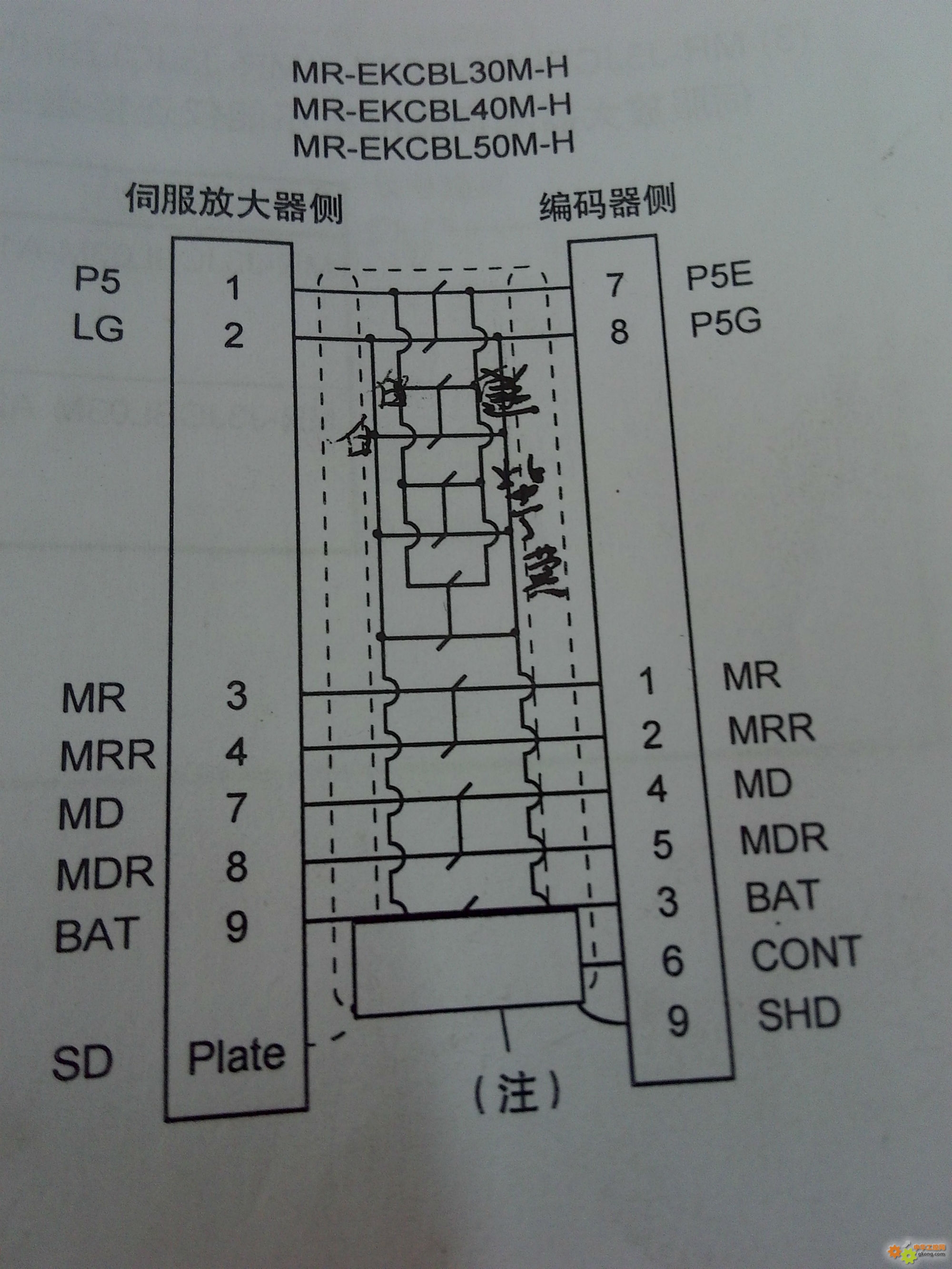 mr-3j系列伺服编码器接线求助 - 三菱mitsubishi 中华