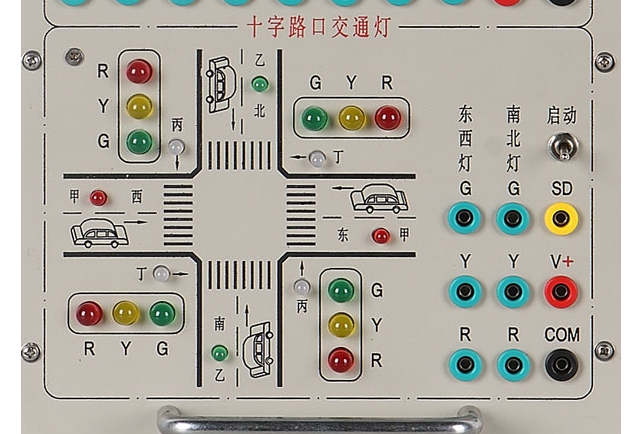 三菱plc实训台交通灯接线问题