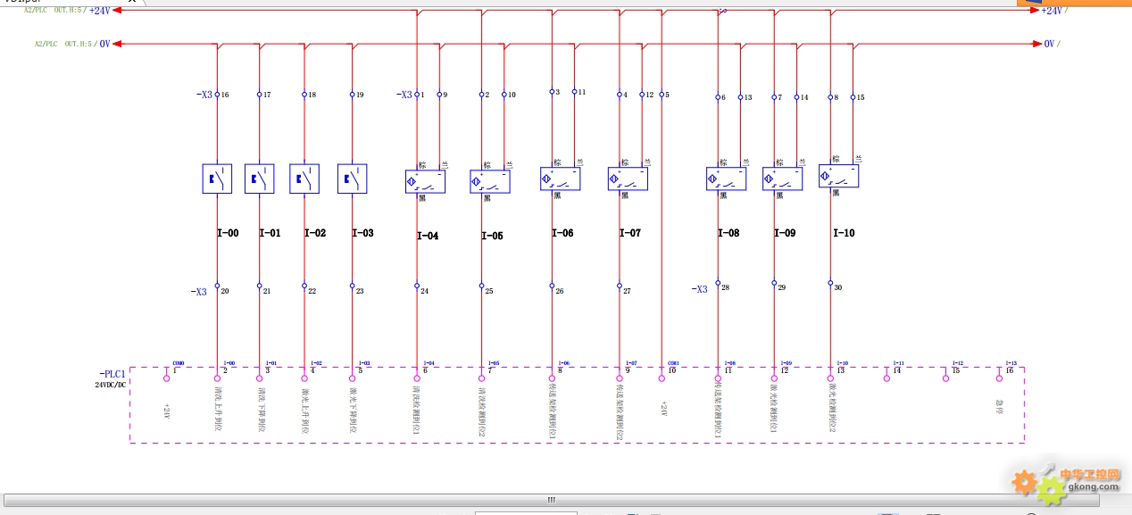 这是我部分的io plc接线图