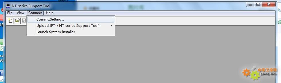 附件 6、电脑端:点击Connect菜单,并选择Comms.Setting菜单.jpg