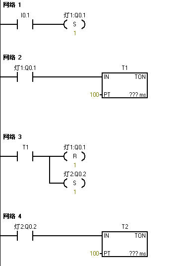 [求助]3个彩灯的顺序控制(用西门子200plc)