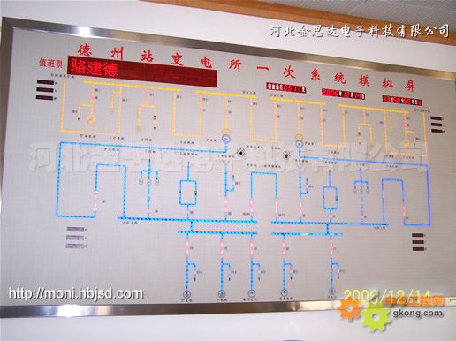 我公司生产的模拟屏为镶嵌式马赛克屏,产品有电力调度屏、模拟操作屏、工艺流程屏等,可广泛应用于电力、交通、煤炭、自来水、污水处理等控制部门。屏面采用进口PPO工程塑料(阻燃型)经过模具一次注塑成型的2525mm马赛克模块组合而成,外型美观,牢固,屏面平整度好,缝隙小,各种智能遥信元件、遥测显示器及值班员显示器、安全运行仪等均能方便镶嵌安装在模拟屏上。盘面上有线条、汉字、符号和图形等均采用电脑雕刻填漆,不变形、不褪色。受环境影响小, 欢迎新老客户惠顾。 公司名称:河北金思达电子科技有限公司 联系人:张明辉 总
