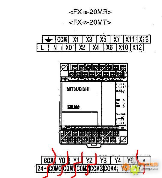 fx1s 20mr 的输出端子 - 三菱mitsubishi 中华工控网