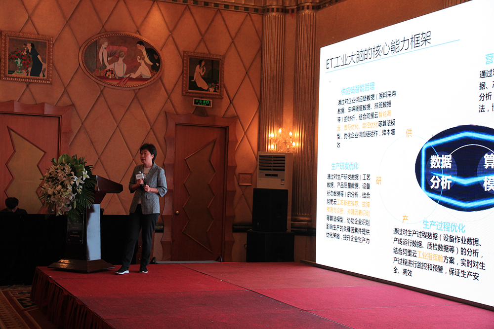 阿里云杨国彦女士围绕智能大数据解决方案主题发表演讲