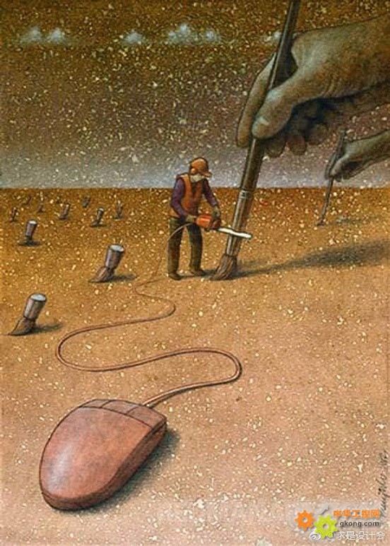 9张波兰讽刺插画家pawel kuczynski的作品,很有意思