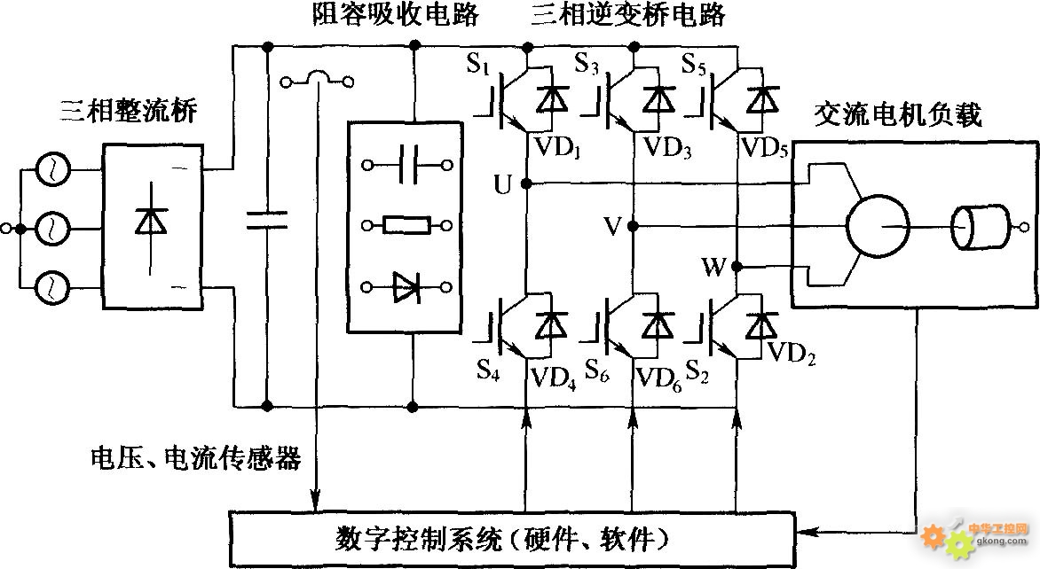 变频器六路驱动电路图图片