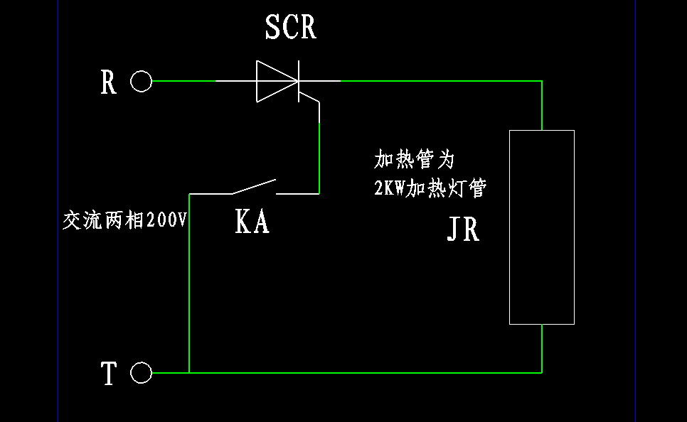 用晶闸管代替解除器控制加热管的可行性?