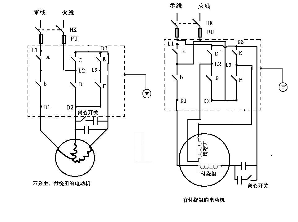 单相双值电容电机如何接线