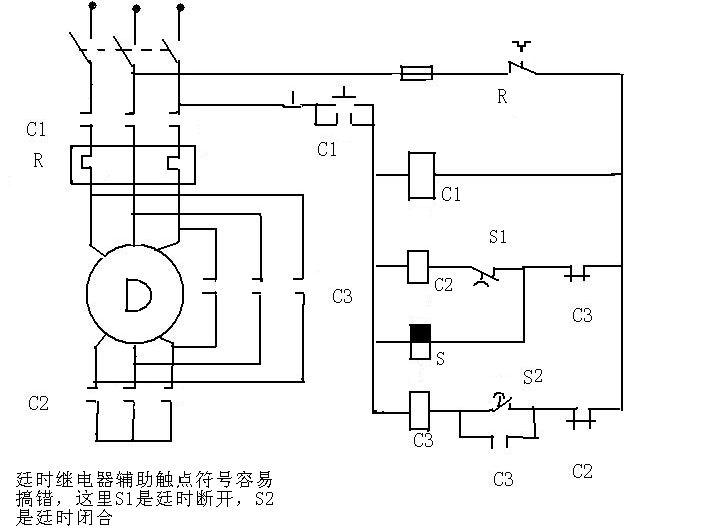 星三角啟動及單相電機正反轉電路.用得上的幫頂